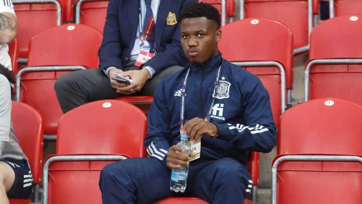 Ansu, en el rol de observador