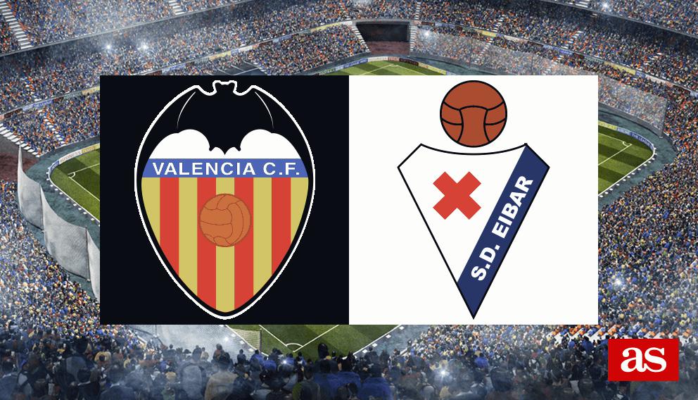 Valencia - Eibar en vivo y en directo online: LaLiga Santander 2016/2017