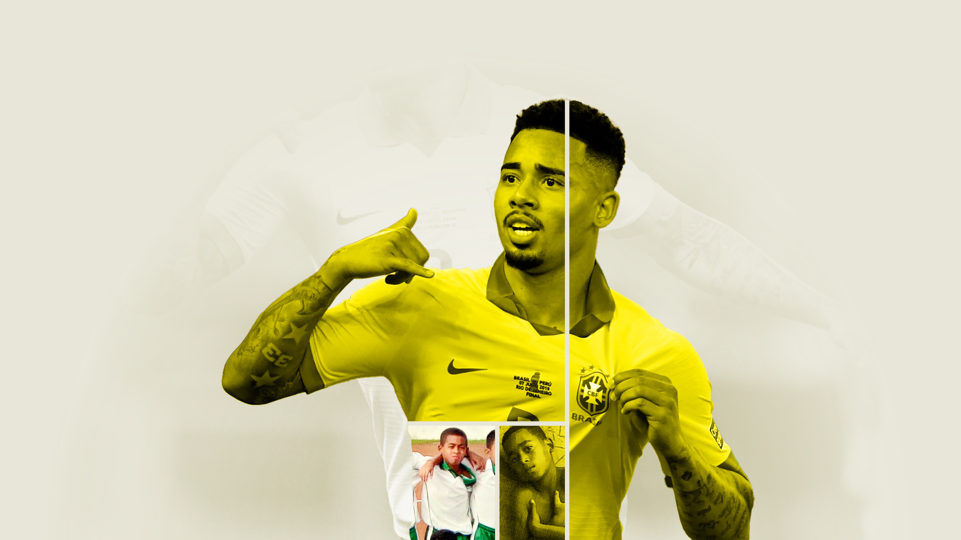 BRAZIL HOME JERSEY WORLD CUP 2022 G.JESUS
