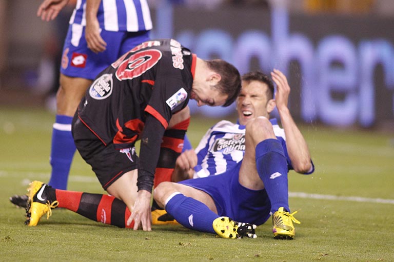 Cabezazo de Iago Aspas a Marchena.