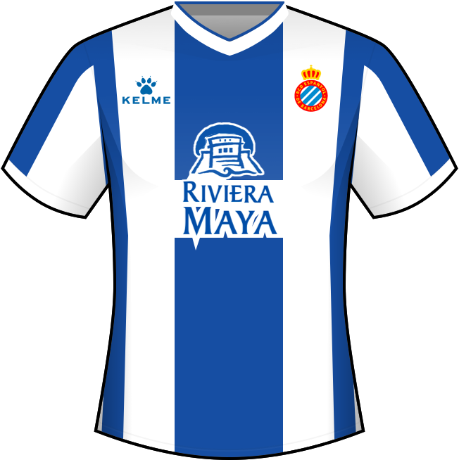Primera equipación: RDC Espanyol