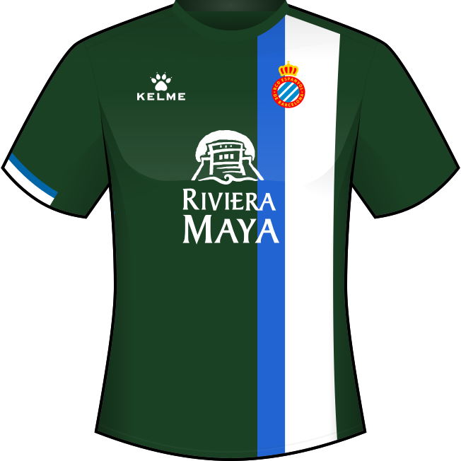 Segunda equipación: RDC Espanyol