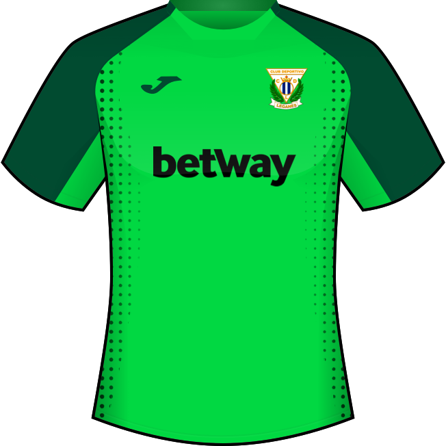 Segunda equipación: Club Deportivo Leganés