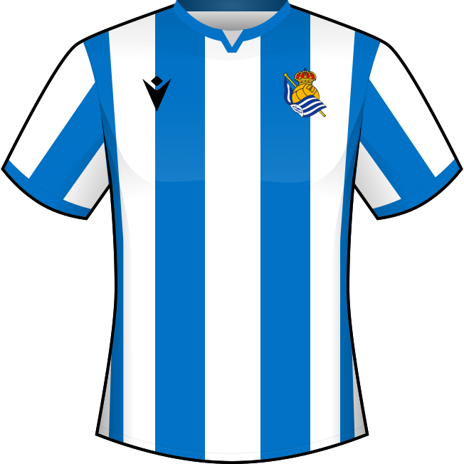 Primera equipación: Real Sociedad de Fútbol