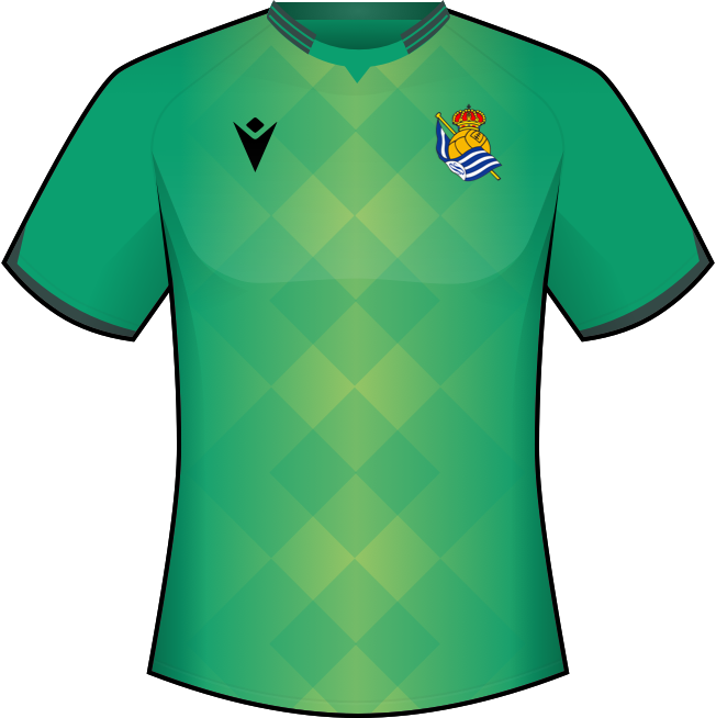 Segunda equipación: Real Sociedad de Fútbol