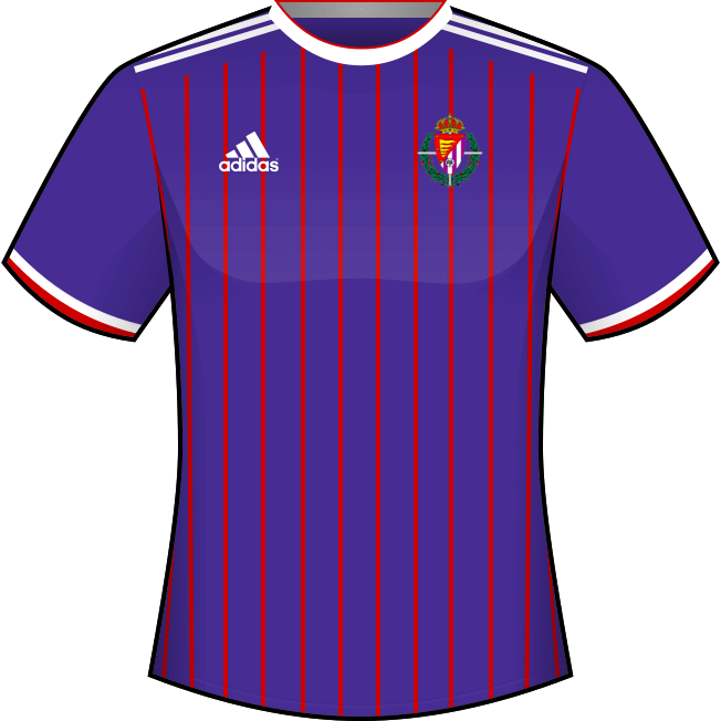 Segunda equipación: Real Valladolid Club de Fútbol