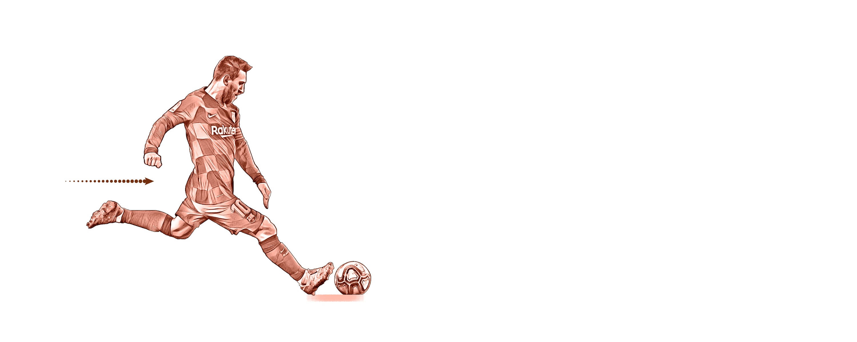 Lanzamieno de falta de Lionel Messi