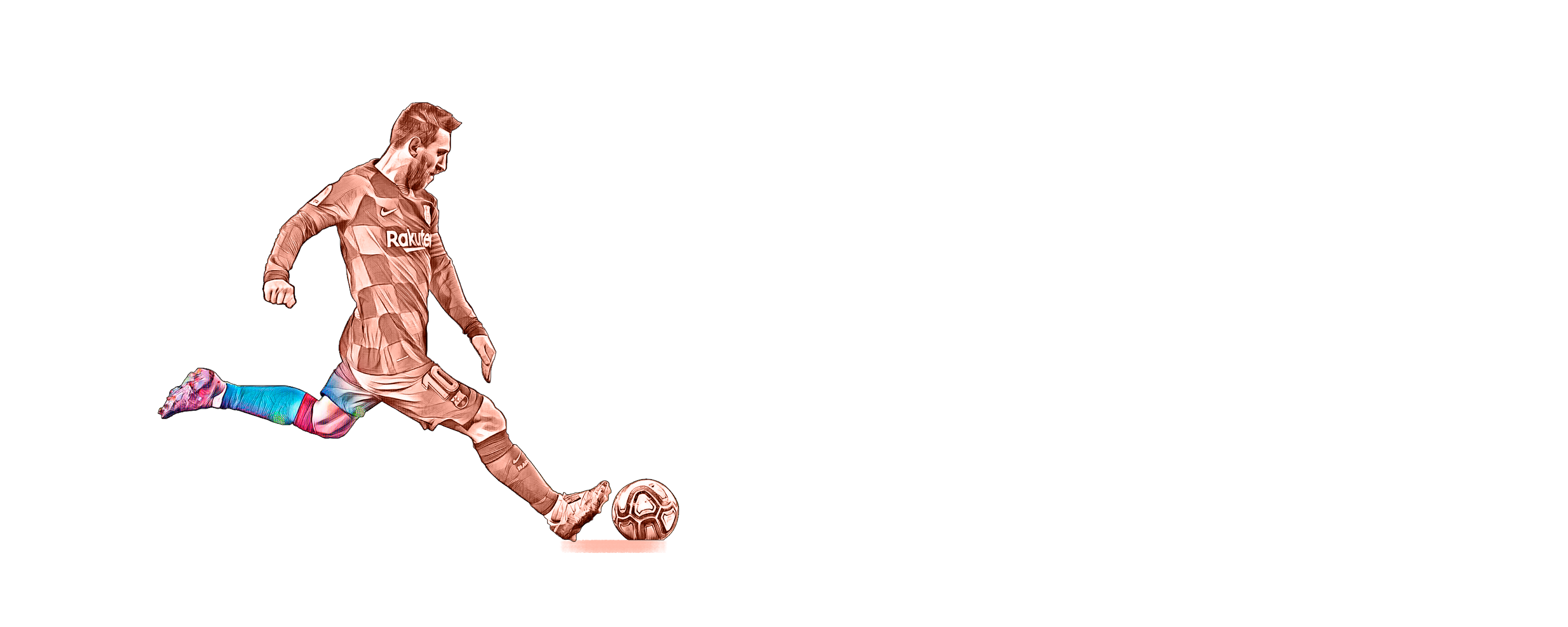 Lanzamieno de falta de Lionel Messi