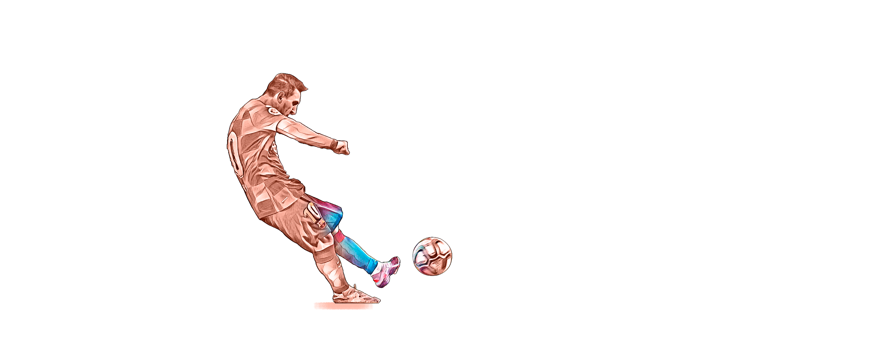 Lanzamieno de falta de Lionel Messi