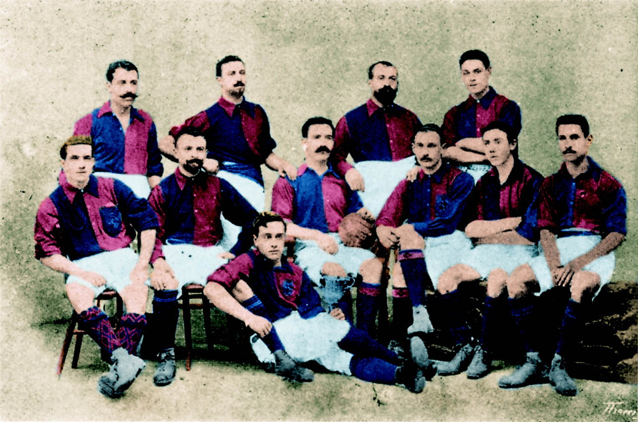 Imagen de la plantilla del Barcelona de 1902