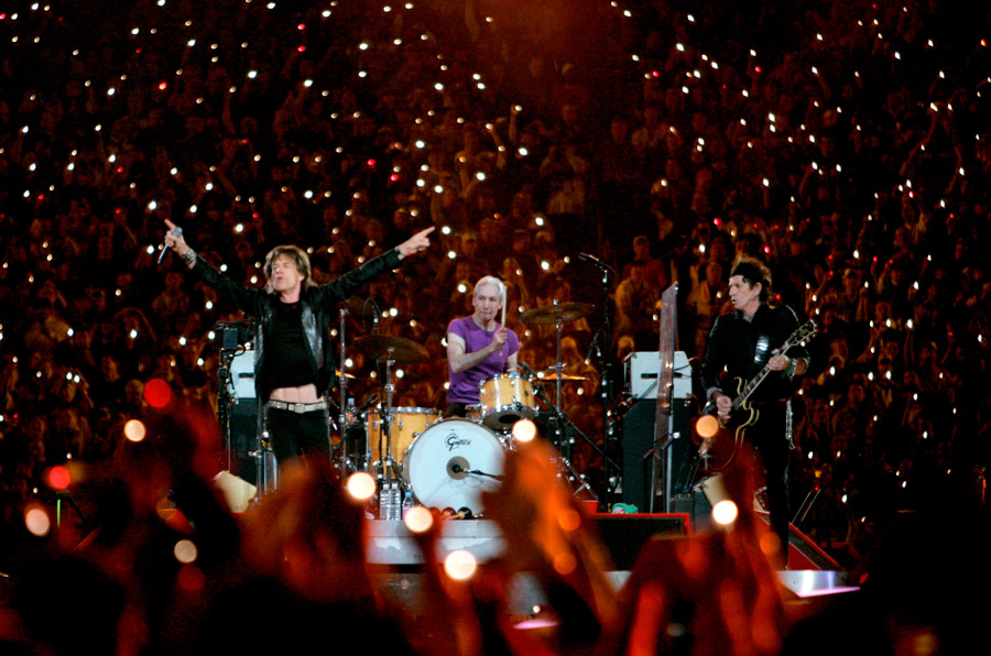 Los Rollings Stones también pasaron por el escenario irresistible de la Super Bowl