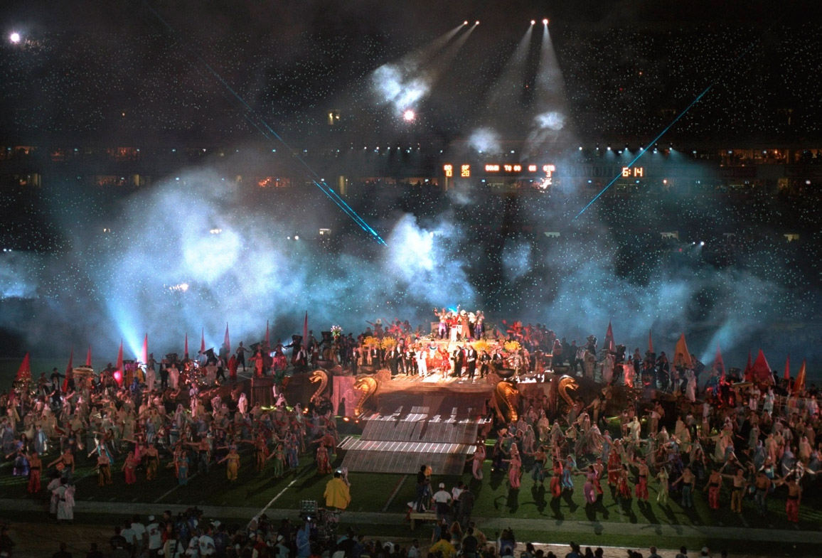 Vista general del Sun Life Stadium durante la Super Bowl de 1995