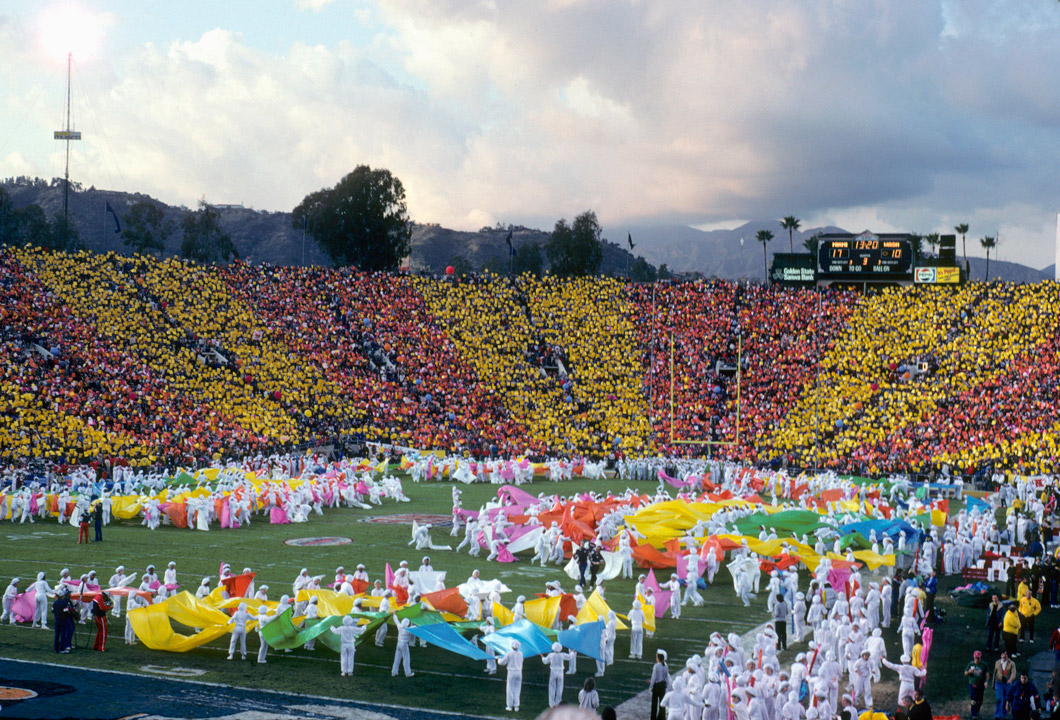 Vista general del show del descanso durante la Super Bowl del 83