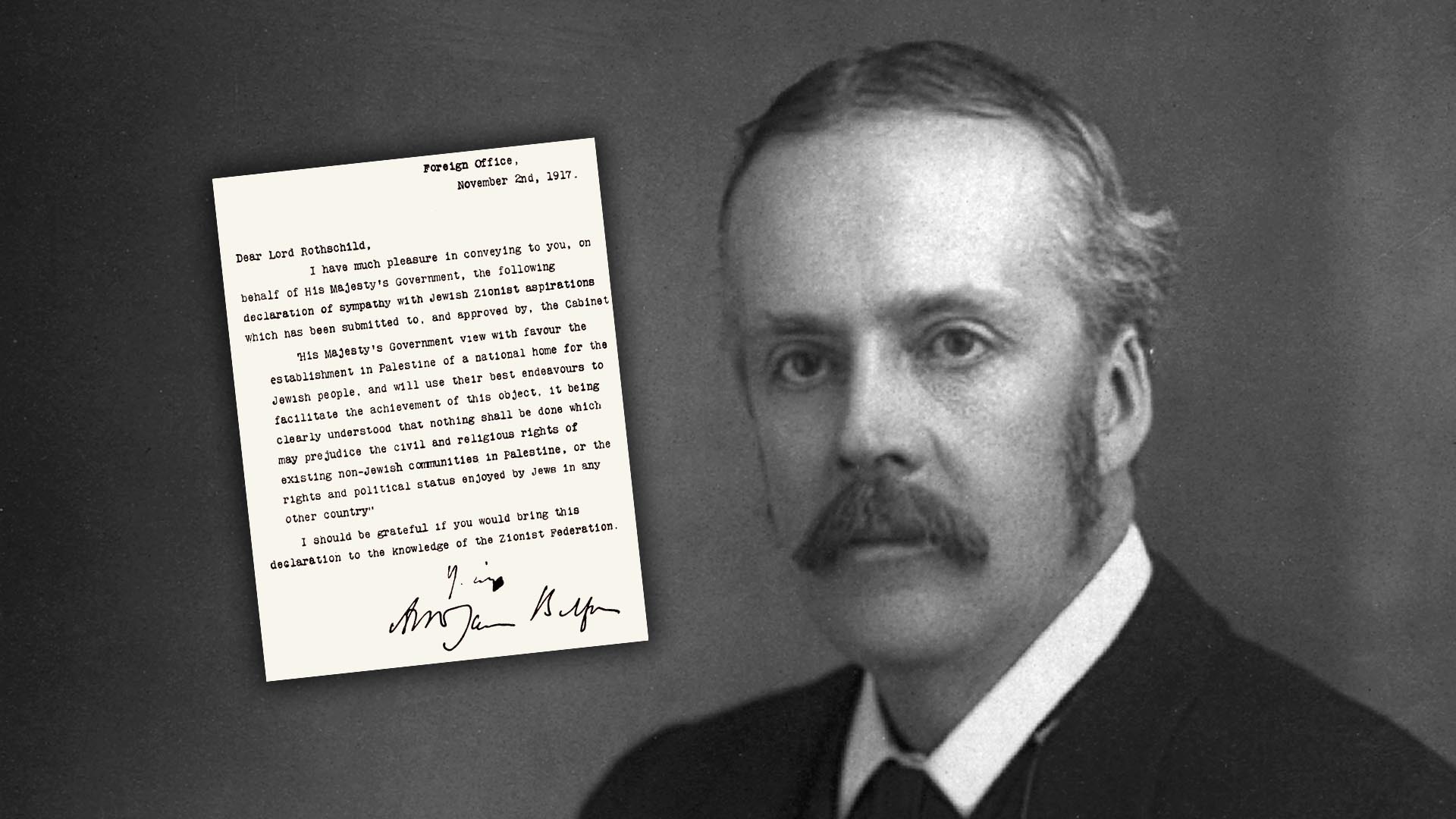 1917: la Declaración Balfour