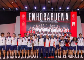 La Selección Olímpica, recibida en la Ciudad del Fútbol