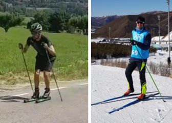 La historia del esquiador que preparó los Juegos en asfalto