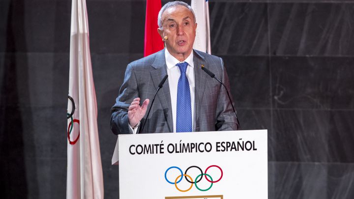 El presidente del COE Alejandro Blanco, durante la XVI Gala del Comité Olímpico Español.