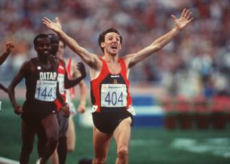 Fermín Cacho, oro en los 1.500m en Barcelona 92