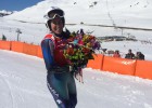 Carolina Ruiz se despide del esquí en lo más alto del podio