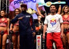 Pacquiao gana el primer asalto: abucheos a Floyd