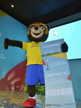 Presentada la mascota oficial del Mundial de Colombia 2016