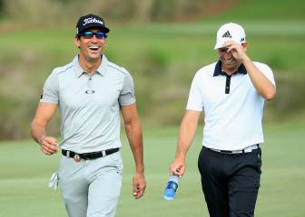 Sergio García y Cabrera Bello, ante el hoyo 17 de The Players