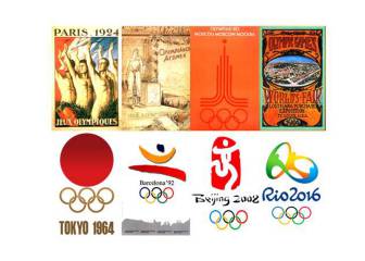 Olympic posters from 1896-2016