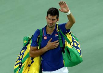 Djokovic llora, Del Potro gana