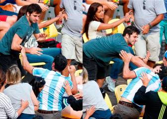 Argentina and Brazil fans get into Olympics punch-up