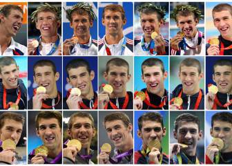 Los 23 oros olímpicos del intratable Michael Phelps