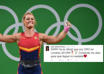 Lydia Valentín finished fourth but now has Olympic 2012 gold