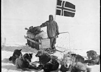 La primera expedición al Polo Sur en imágenes
