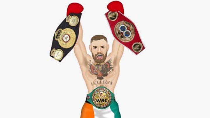 Conor McGregor provocó a Floyd Mayweather con esta animación en Twitter de cara al hipotético combate sobre el ring entre ambos.