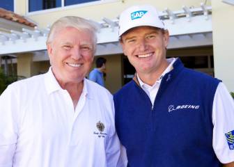 Boicot a las empresas de Els tras jugar al golf con Trump