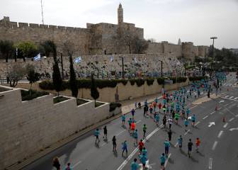 Las imágenes de la séptima maratón de Jerusalén