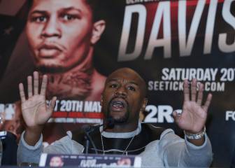 Mayweather la lía en Inglaterra: amenaza al rival de su boxeador