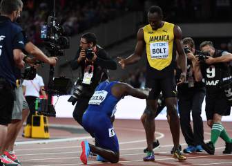 Gatlin sorprende a Bolt, que se despide del 100 con un bronce