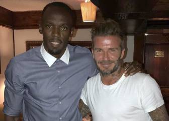 Emotiva despedida de Beckham a Bolt tras su último 100