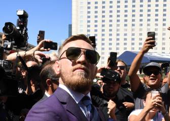 La llegada de Mayweather y McGregor a Las Vegas