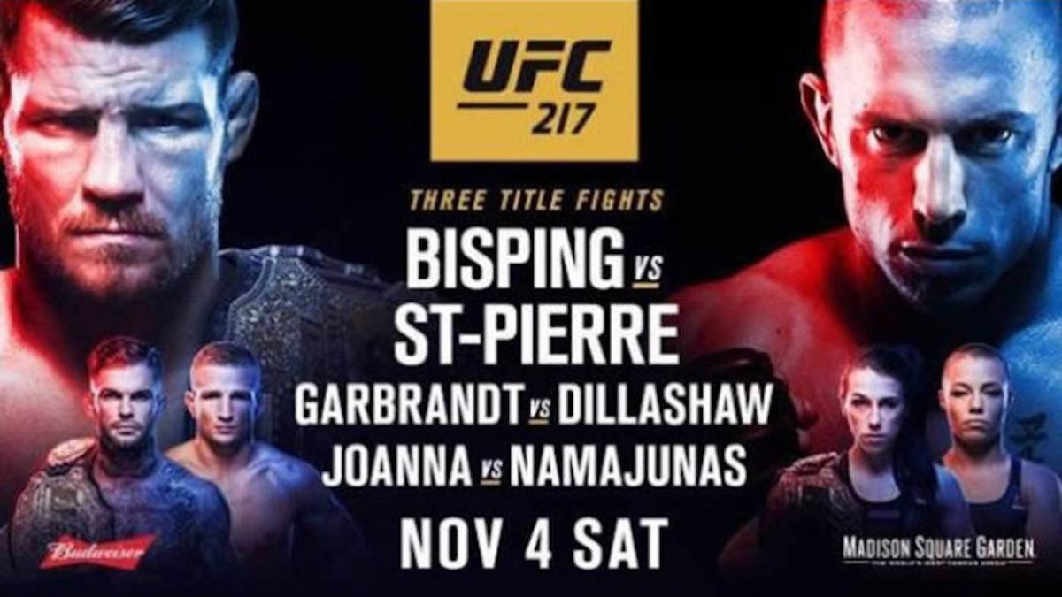 UFC 217: Horario, Fecha Y Canal Del Bisping Vs St-Pierre - AS.com