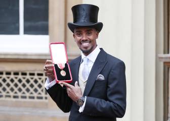 Isabel II distingue a Mo Farah como Caballero del Imperio Británico