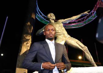 Usain Bolt ya tiene estatua en el Estadio Nacional de Kingston