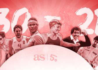 Los 50 mejores deportistas españoles (30-21)