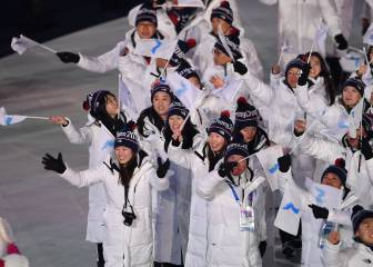 La fuerza del deporte une a las dos Coreas en el desfile