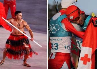 Taufatofua fue antepenúltimo y recordó a Moussambani