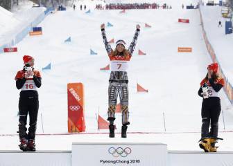 Ledecka hace historia: oro en snowboard y en esquí alpino