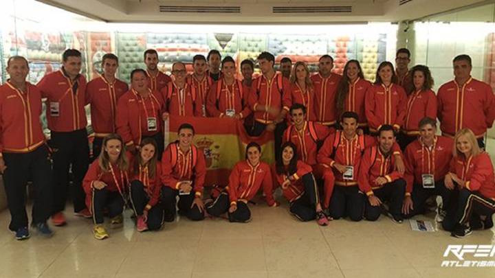 El equipo español de marcha que competirá en los Mundiales de Taicang.