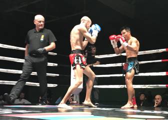 Crónica del combate entre Carlos Coello y Army Sasiprapa por el WMC de Muay Thai del peso pluma.
