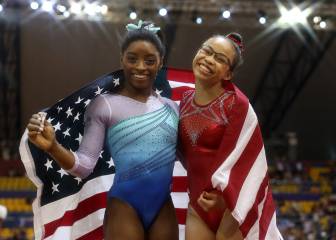 Simone Biles, de récord: cuatro títulos en concurso completo