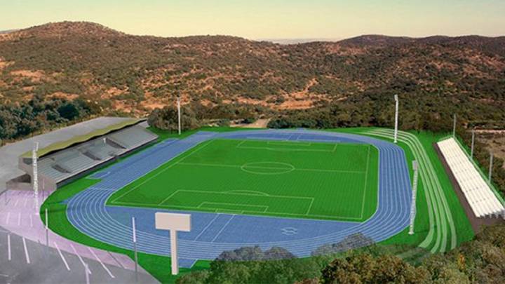 Imagen de una maqueta de la Ciudad Deportiva Camilo Cano de La Nucia, que acogerá los campeonatos de España de Atletismo al aire libre de 2019.